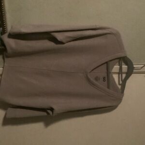SO Women's V-Neck Sweater - Light Gray